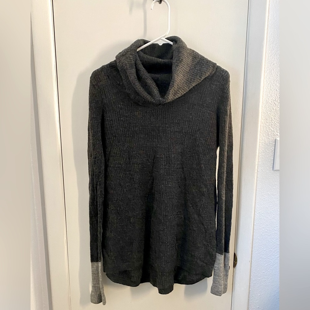 prAna wool blend, high-low tunic sweater (S)